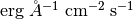 \textnormal{erg} \; \AA^{-1} \; \textnormal{cm}^{-2} \; \textnormal{s}^{-1}